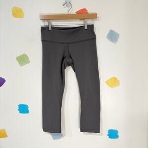 6 Lululemon Mid Rise Gray Cropped Leggings